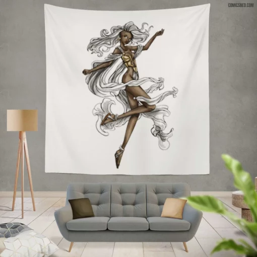 Storm Mutant Mistress of Elements Comic Wall Tapestry