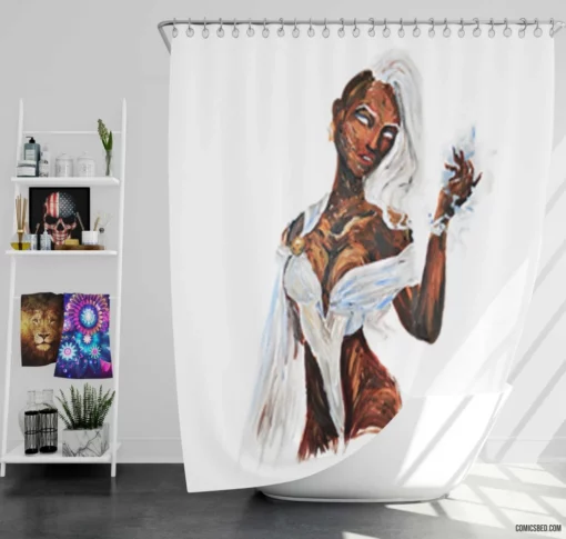 Storm Weather-Controlling Mutant Comic Shower Curtain