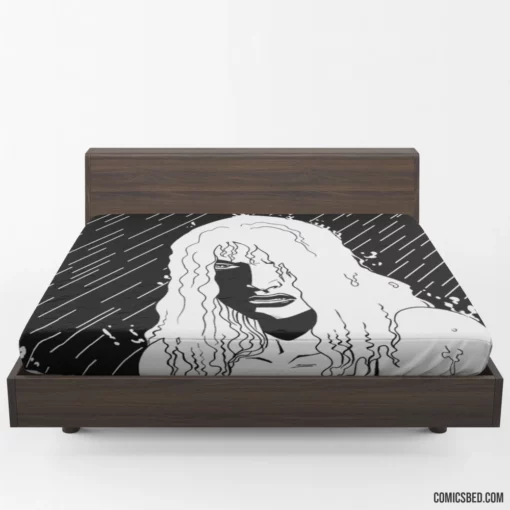 Strippers Vs. Werewolves Moonlit Horror Comic Fitted Sheet