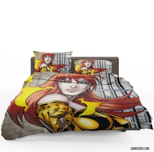 Strobe Electrifying Hero Comic Bedding Set