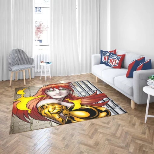 Strobe Electrifying Hero Comic Rug 2