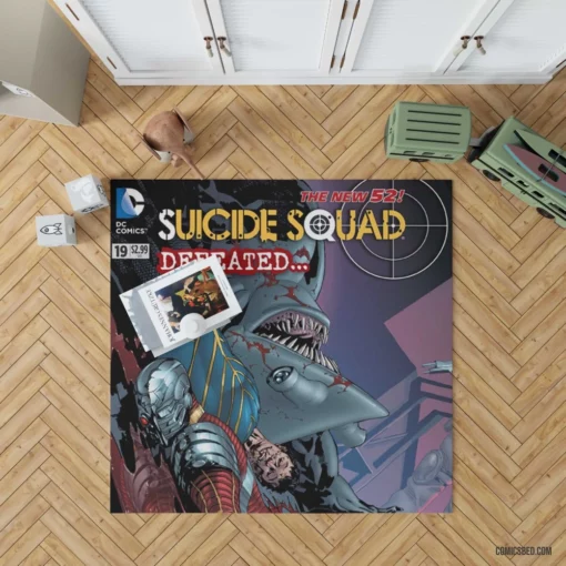 Suicide Squad Anti-Heroic Team Comic Rug