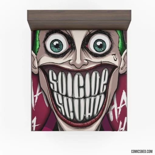 Suicide Squad Joker Villainous Jester Comic Fitted Sheet 1