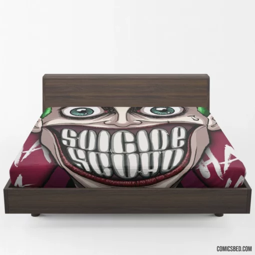 Suicide Squad Joker Villainous Jester Comic Fitted Sheet