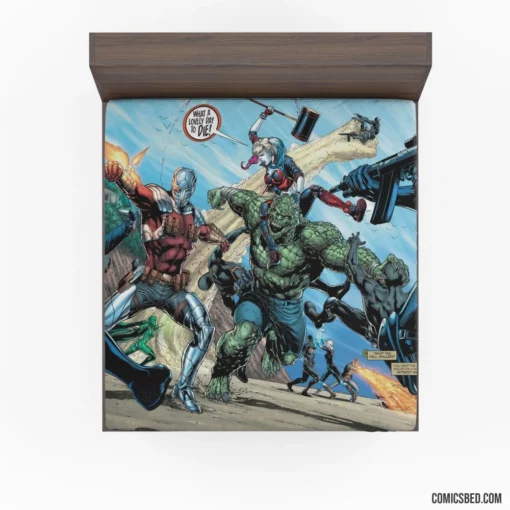 Suicide Squad Rogue Gallery Comic Fitted Sheet 1