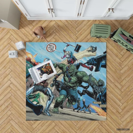 Suicide Squad Rogue Gallery Comic Rug