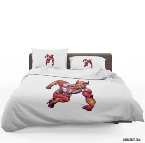 Sunfire Fiery Mutant Chronicles Comic Bedding Set