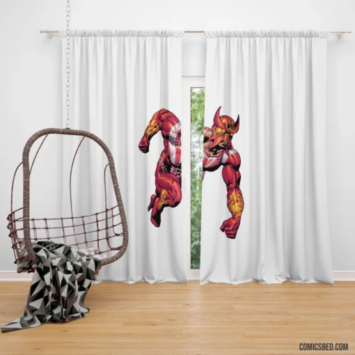 Sunfire Fiery Mutant Chronicles Comic Curtain