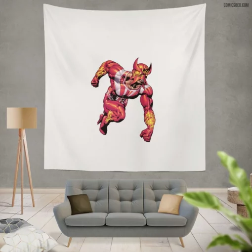 Sunfire Fiery Mutant Chronicles Comic Wall Tapestry