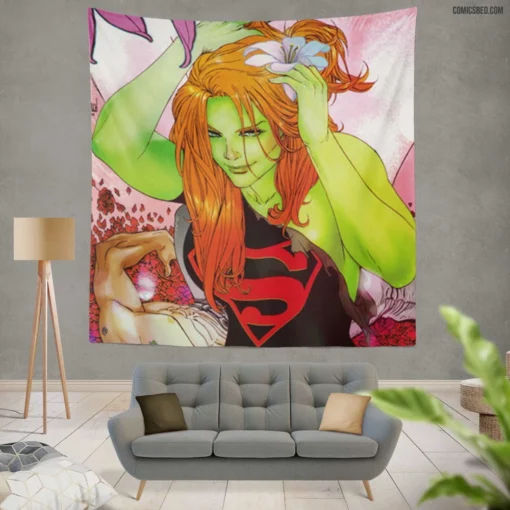 Superboy Teen Superhero Comic Wall Tapestry