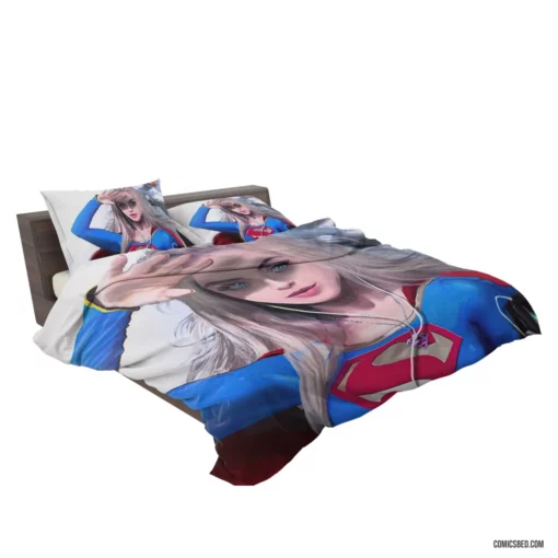 Supergirl Blonde DC Kryptonian Comic Bedding Set 2