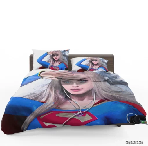 Supergirl Blonde DC Kryptonian Comic Bedding Set