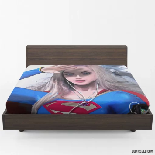 Supergirl Blonde DC Kryptonian Comic Fitted Sheet