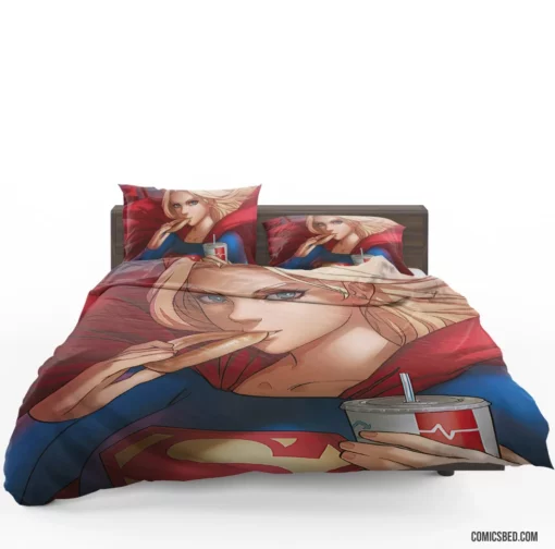 Supergirl Blonde DC Superhero Comic Bedding Set