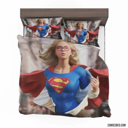 Supergirl DC Blonde-Haired Heroine Comic Bedding Set 1