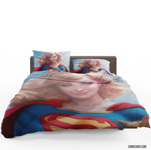 Supergirl DC Blonde Heroine Comic Bedding Set