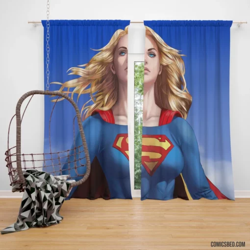 Supergirl DC Blonde Savior Comic Curtain