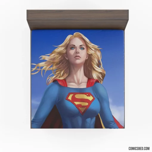 Supergirl DC Blonde Savior Comic Fitted Sheet 1