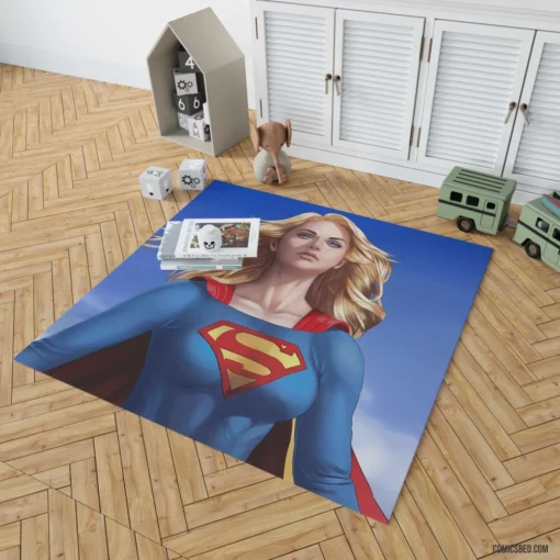 Supergirl DC Blonde Savior Comic Rug 1