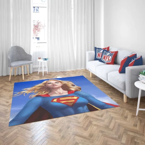 Supergirl DC Blonde Savior Comic Rug 2