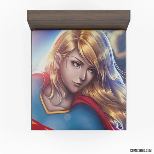 Supergirl DC Flying Heroine Comic Fitted Sheet 1