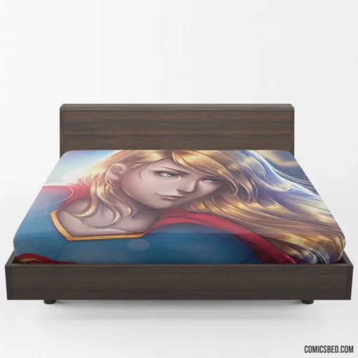 Supergirl DC Flying Heroine Comic Fitted Sheet