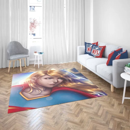 Supergirl DC Flying Heroine Comic Rug 2