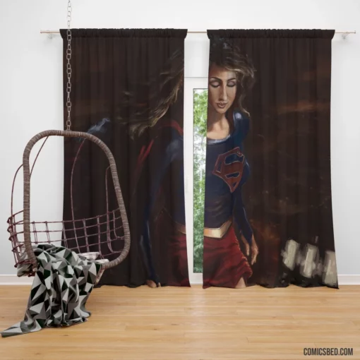 Supergirl DC Kryptonian Hero Comic Curtain