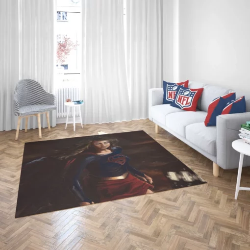 Supergirl DC Kryptonian Hero Comic Rug 2