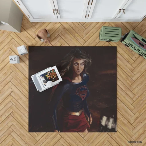 Supergirl DC Kryptonian Hero Comic Rug