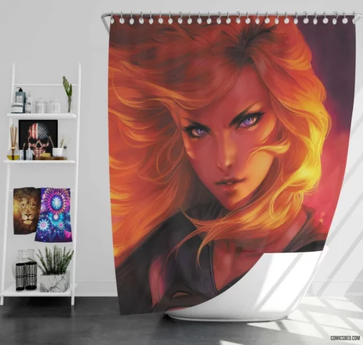 Supergirl DC Kryptonian Maiden Comic Shower Curtain