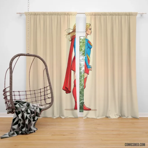 Supergirl DC Superpowered Heroine Comic Curtain