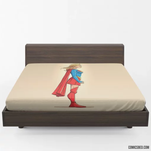 Supergirl DC Superpowered Heroine Comic Fitted Sheet