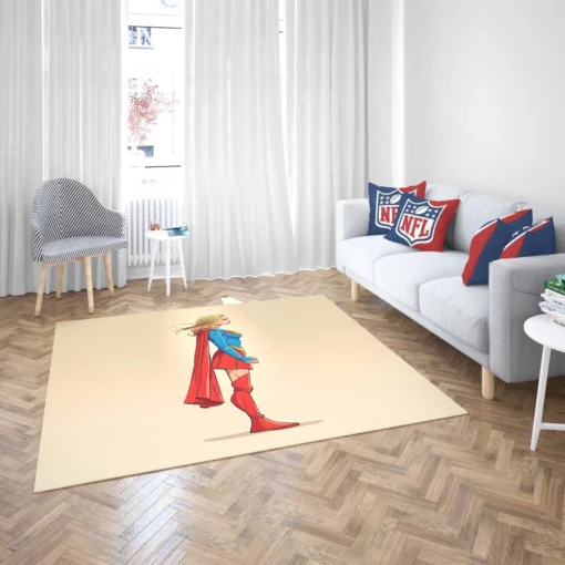 Supergirl DC Superpowered Heroine Comic Rug 2