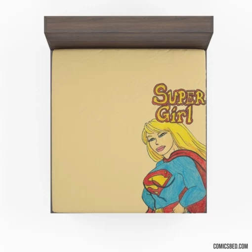 Supergirl Kryptonian Heroine Journey Comic Fitted Sheet 1