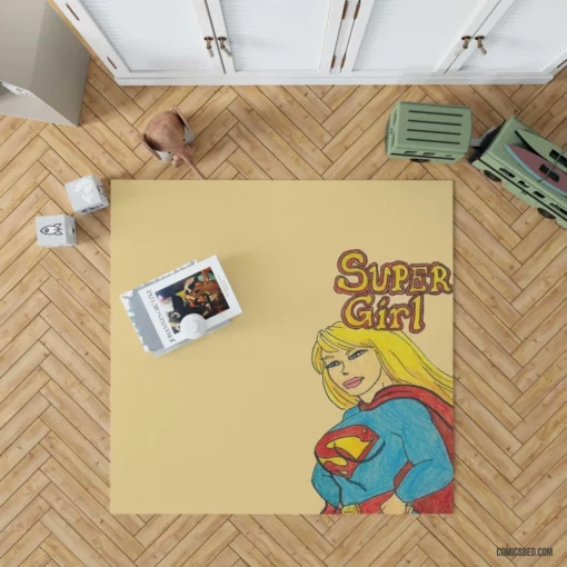 Supergirl Kryptonian Heroine Journey Comic Rug