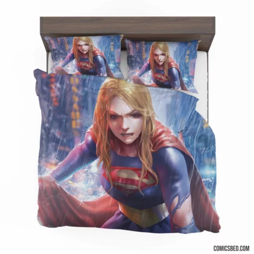 Supergirl Rain DC Flying Heroine Comic Bedding Set 1