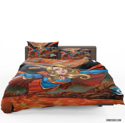 Supergirl Rebirth 1 Heroic Return Comic Bedding Set