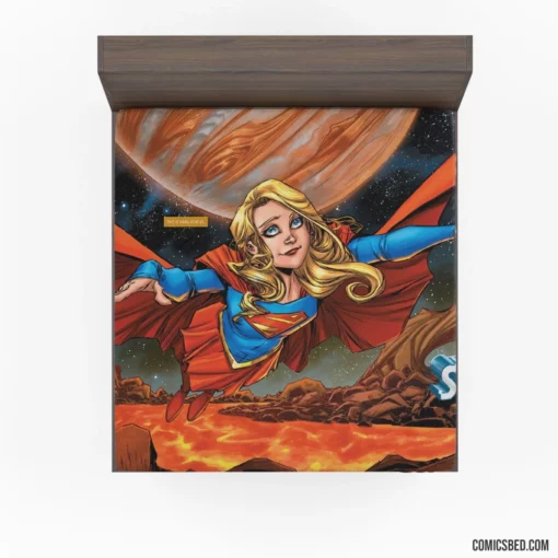 Supergirl Rebirth 1 Heroic Return Comic Fitted Sheet 1