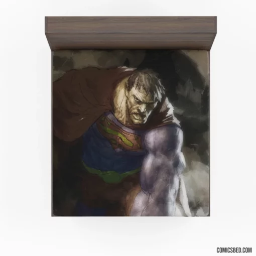 Superman Bizarro Distorted Hero Comic Fitted Sheet 1