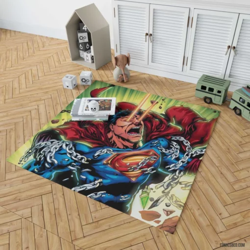 Superman DC Enduring Heroic Feats Comic Rug 1