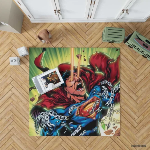 Superman DC Enduring Heroic Feats Comic Rug