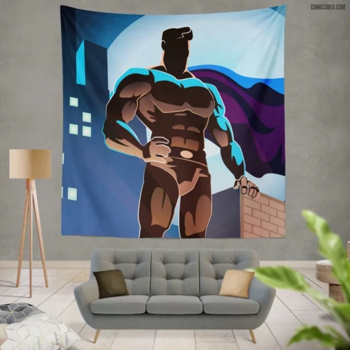 Superman DC Heroic Icon Unveiled Comic Wall Tapestry