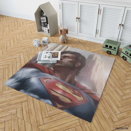 Superman DC Heroic Iconic Feats Comic Rug 1