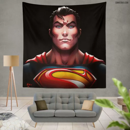 Superman DC Heroic Legacy Unveiled Comic Wall Tapestry