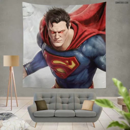 Superman DC Iconic Kryptonian Hero Comic Wall Tapestry