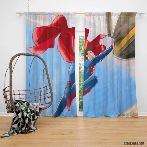 Superman DC Legendary Hero Comic Curtain