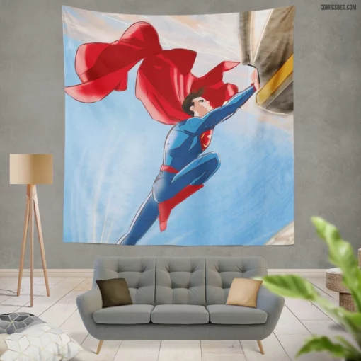 Superman DC Legendary Hero Comic Wall Tapestry