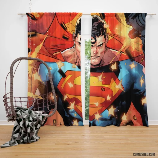 Superman DC Legendary Hero Returns Comic Curtain