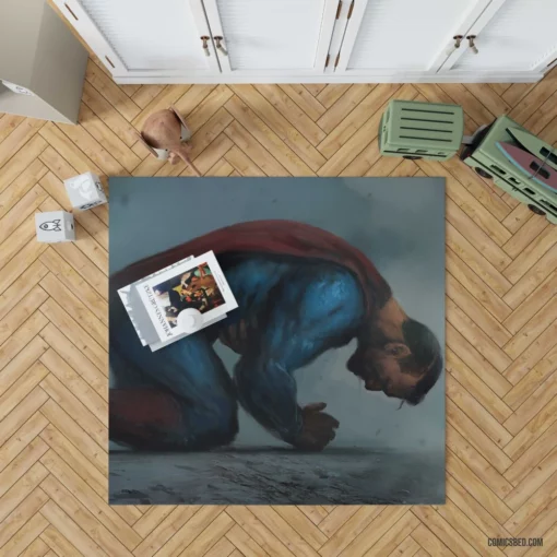 Superman DC Legendary Hero Soars Comic Rug